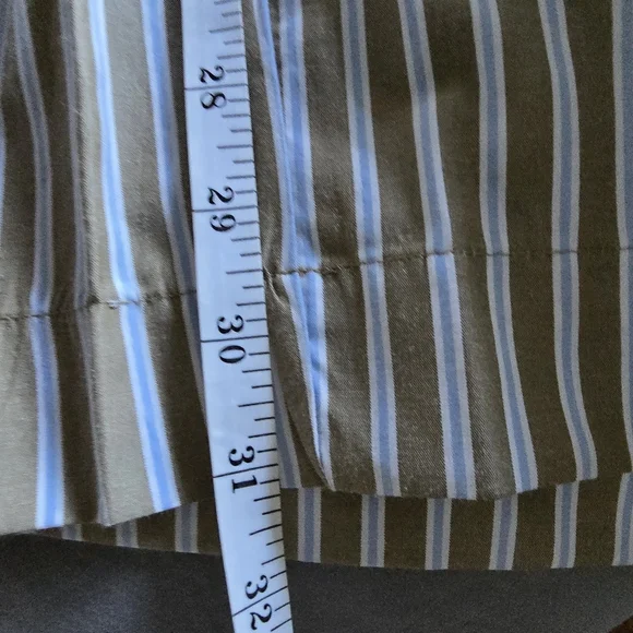 Scotch And Soda Striped Brown And Blue Women's Pants Size XL - Picture 12 of 14